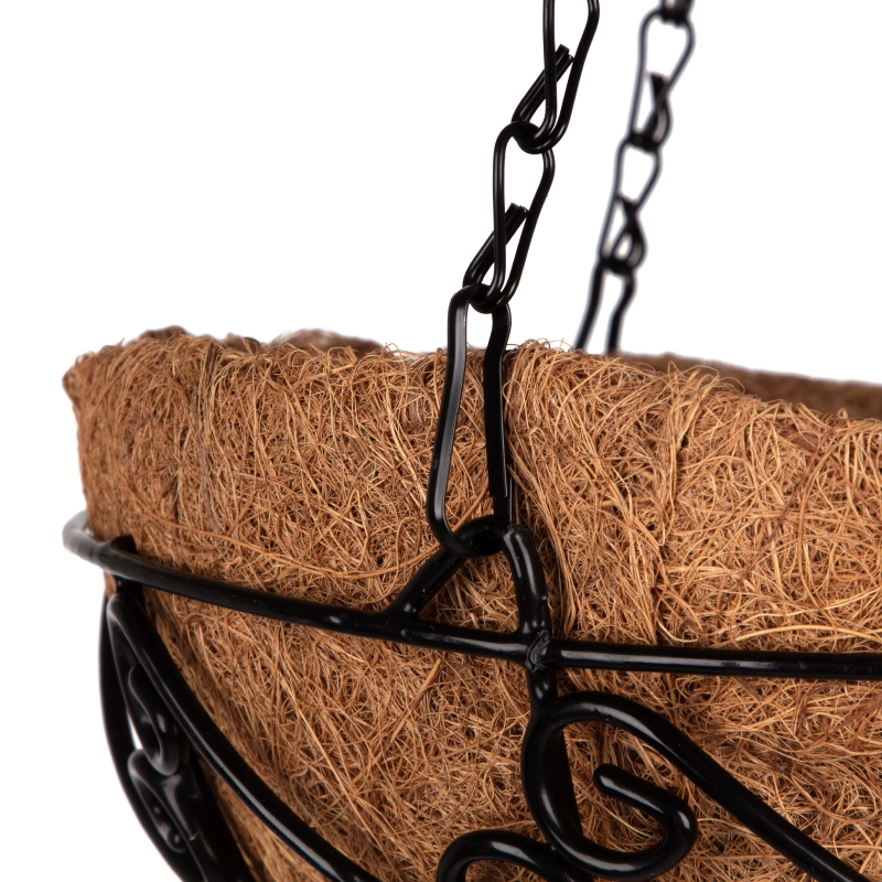 Подвесное кашпо с орнаментом, 25 см, с кокосовой корзиной Palisad (69003)