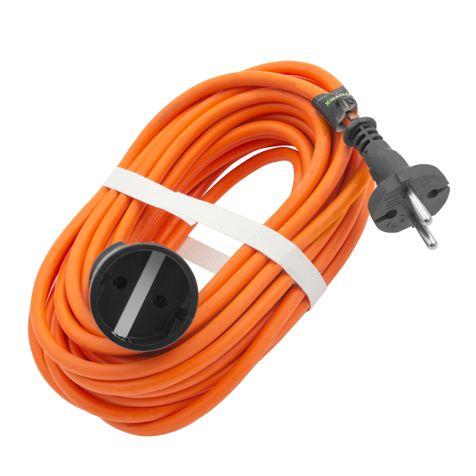 Удлинитель-шнур силовой 10 м, 10A, тип УХ10, 1 розетка, Сибртех (96050)