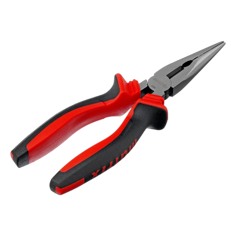 Длинногубцы прямые, 180 мм, хром-ванадий, двухкомпонентные рукоятки Matrix (17310)