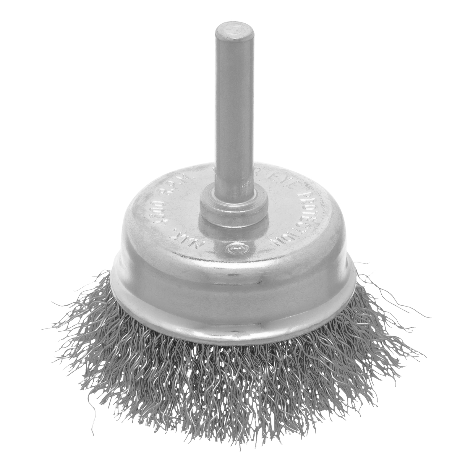 Щетка для дрели, 50 мм, "чашка" со шпилькой, витая проволока 0.3 мм Сибртех (744757)
