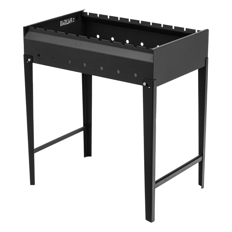 Мангал сварной, 605 х 375 х 138/640 мм, сталь 2 мм, Camping Palisad (69668)