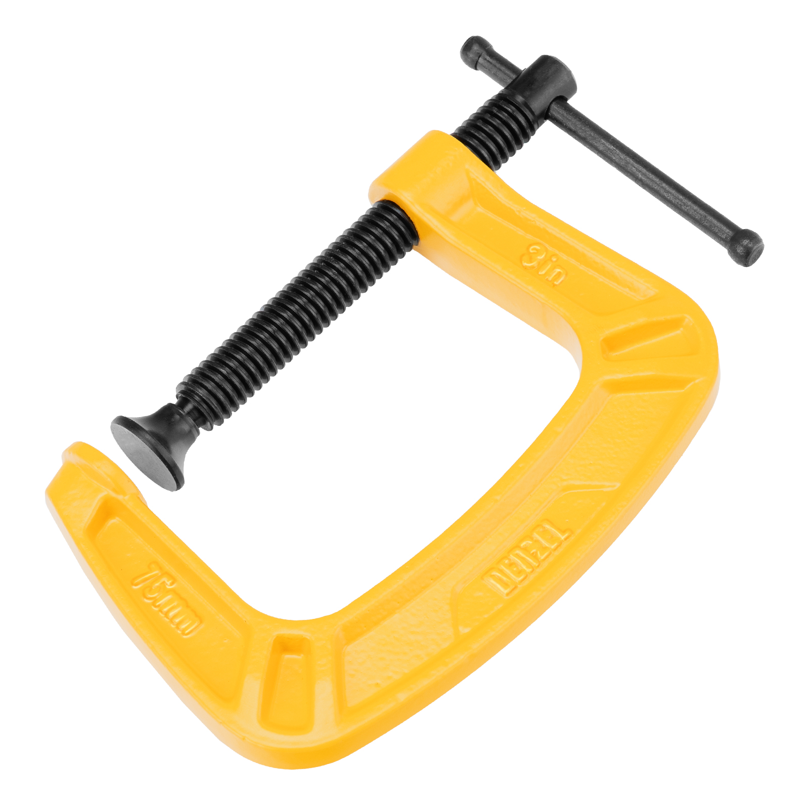 Струбцина G-образная, усиленная, 75 мм Denzel (20642)