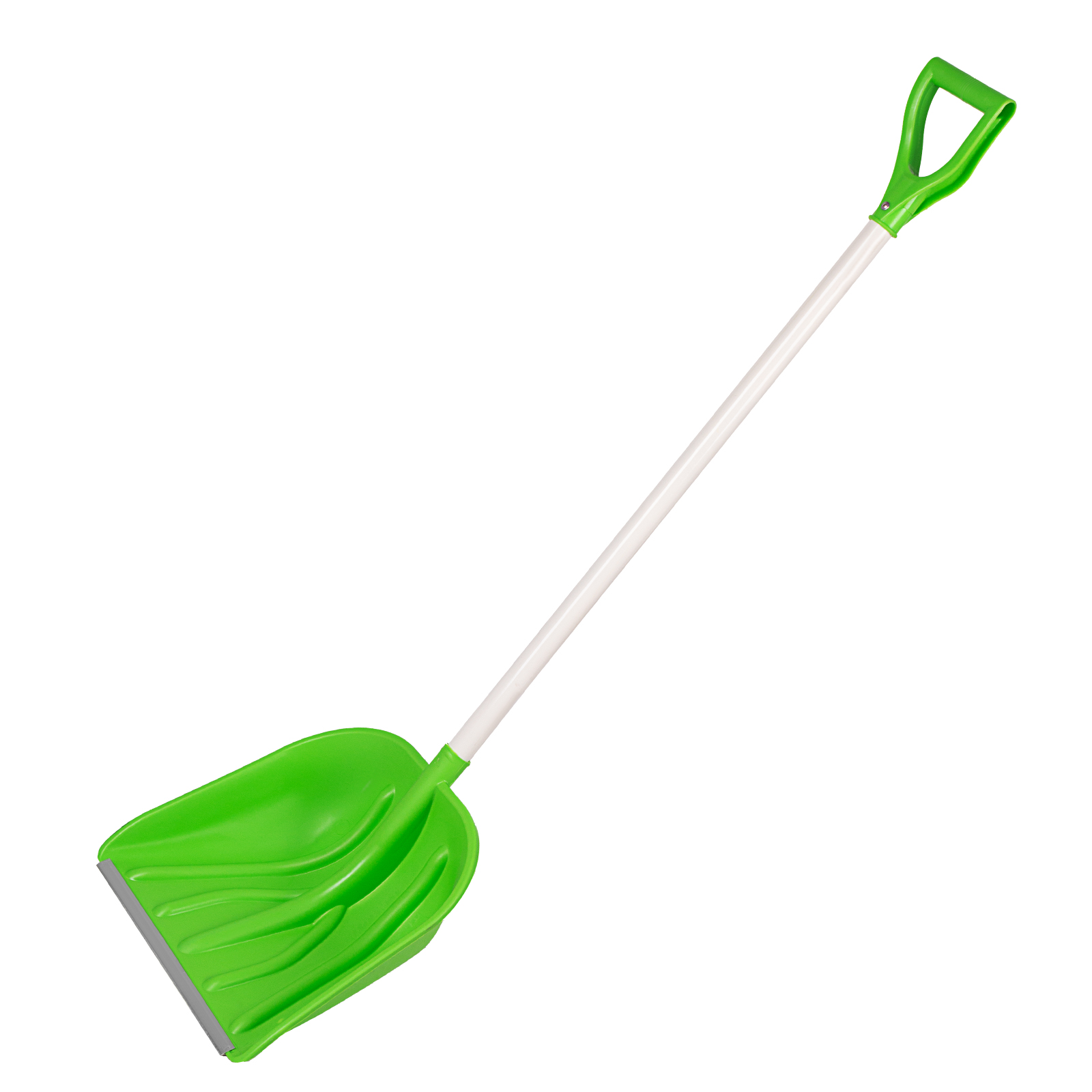 Лопата для уборки снега пластиковая Profi, 415 х 445 х 1500 мм, алюминиевый черенок, Сибртех (61492)