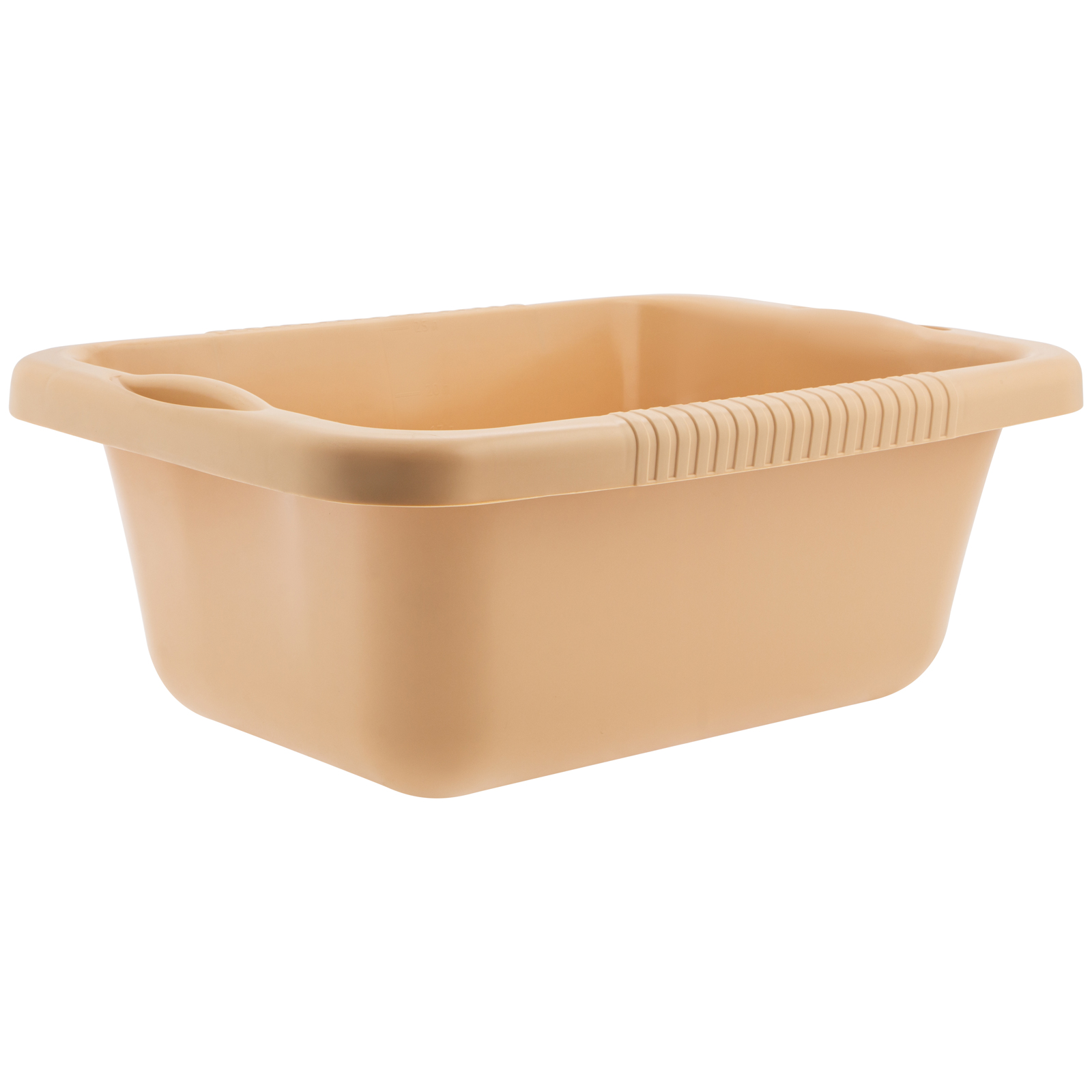 Таз пластмассовый прямоугольный 25 л, бежевый, Home Palisad (929925)