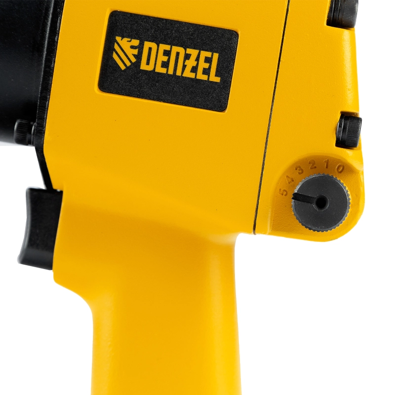 Ударный пневмогайковерт IW860+набор головок, 1/2", 7000 об/мин, 868 Нм Denzel (57473)