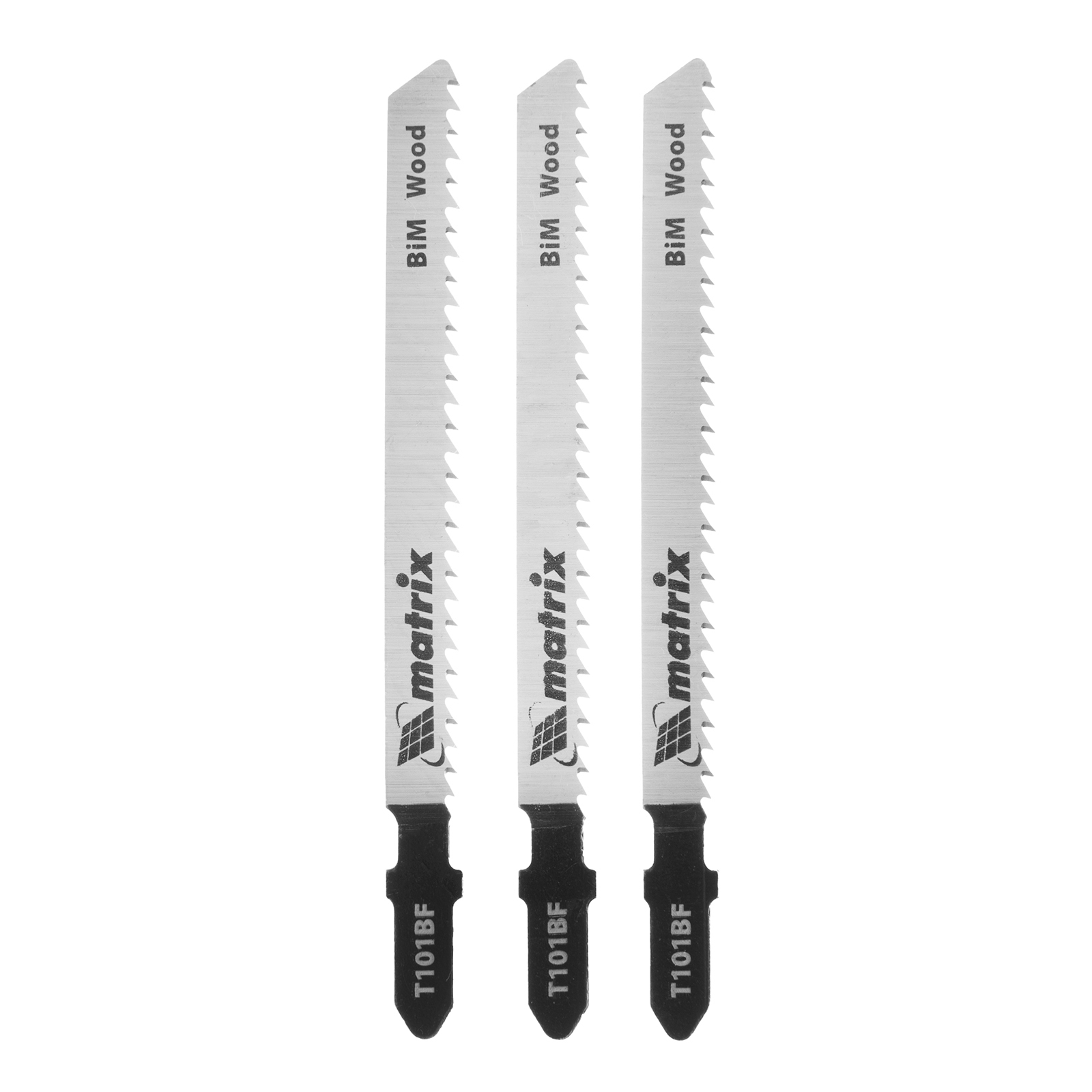 Полотна для электролобзика по дереву, 3 шт, T101BF, 75 x 2.5 мм, Bimetal Matrix Professional (78211)