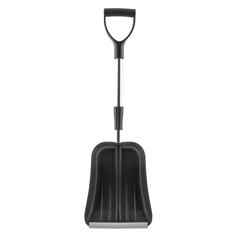 Лопата для уборки снега пластиковая, 245 х 310 х 770 - 970 мм, алюминиевый телескопический черенок, Palisad (615003)