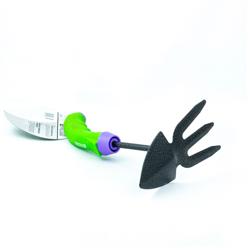 Мотыжка комбинир, профиль "лепесток" и 3-зубая, защ. покр, обрез. эргономичная рукоятка Palisad (623778)