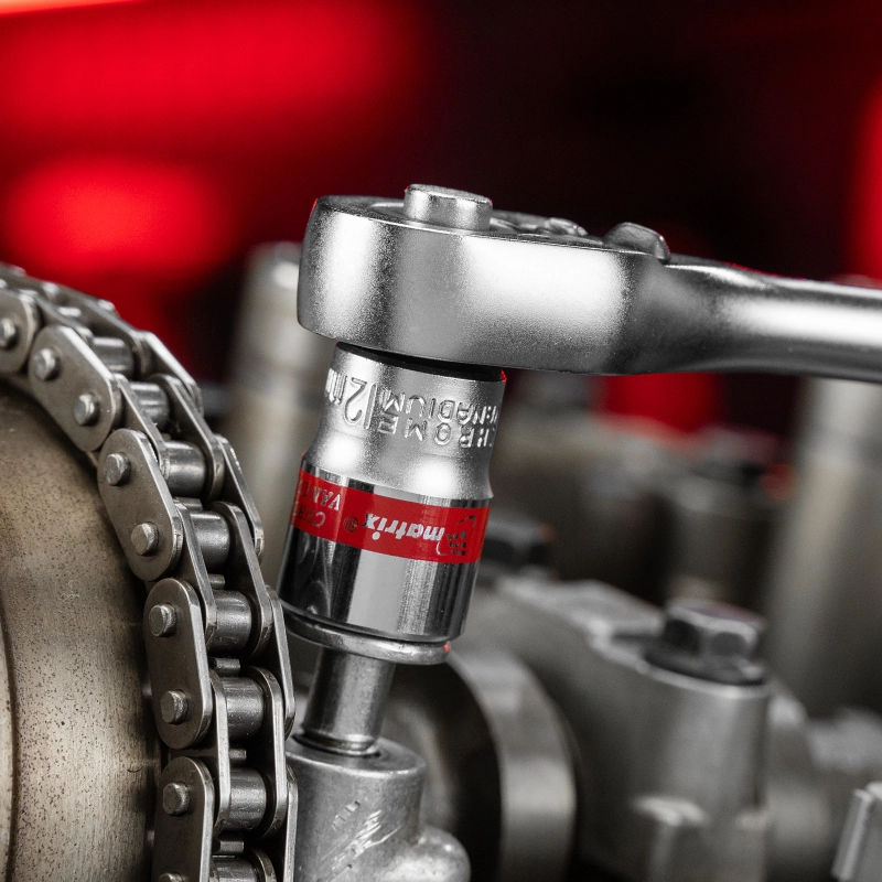 Набор универсальных торцевых головок 1/4", Spline, CrV, 4-13мм, 10 штук Matrix (13599)