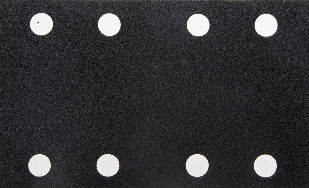 Лист шлиф. универс. URAGAN ″Оптимал. для тверд. пород дерева″ 8 отв. по линии, на липучке, для ПШМ, P120, 80х133мм, 10шт