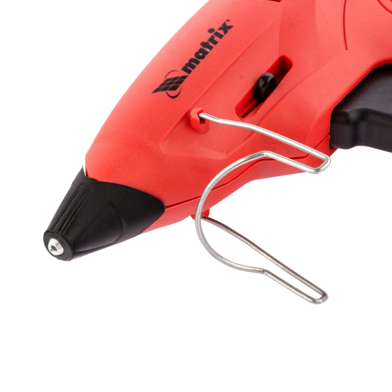 Клеевой пистолет 11 мм, подставка, кейс, 20 (160) Вт, 16 г/мин, регулятор 150-200° Matrix (93015)