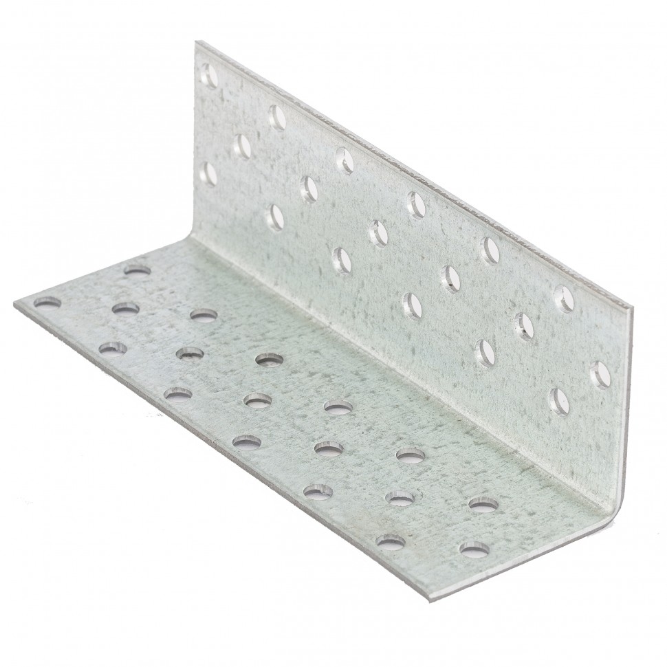 Крепежный уголок равносторонний  2 мм,   KUR 40 x 40 x 120 мм Сибртех (46586)