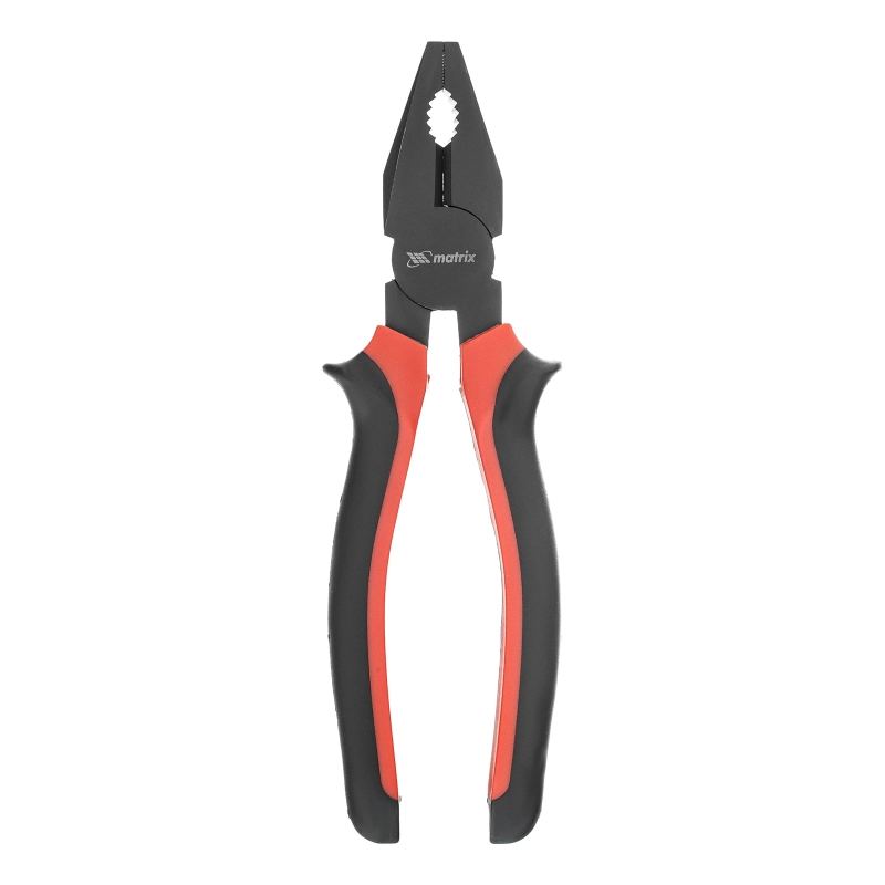 Плоскогубцы комбинированные Black Nickel, 200 мм, двухкомпонентные рукоятки Matrix (16983)