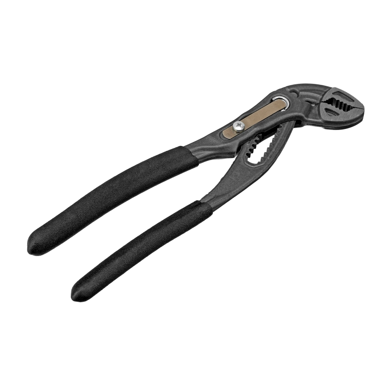 Клещи переставные, кнопочный механизм, обливные рукоятки, 180 мм Denzel (17905)