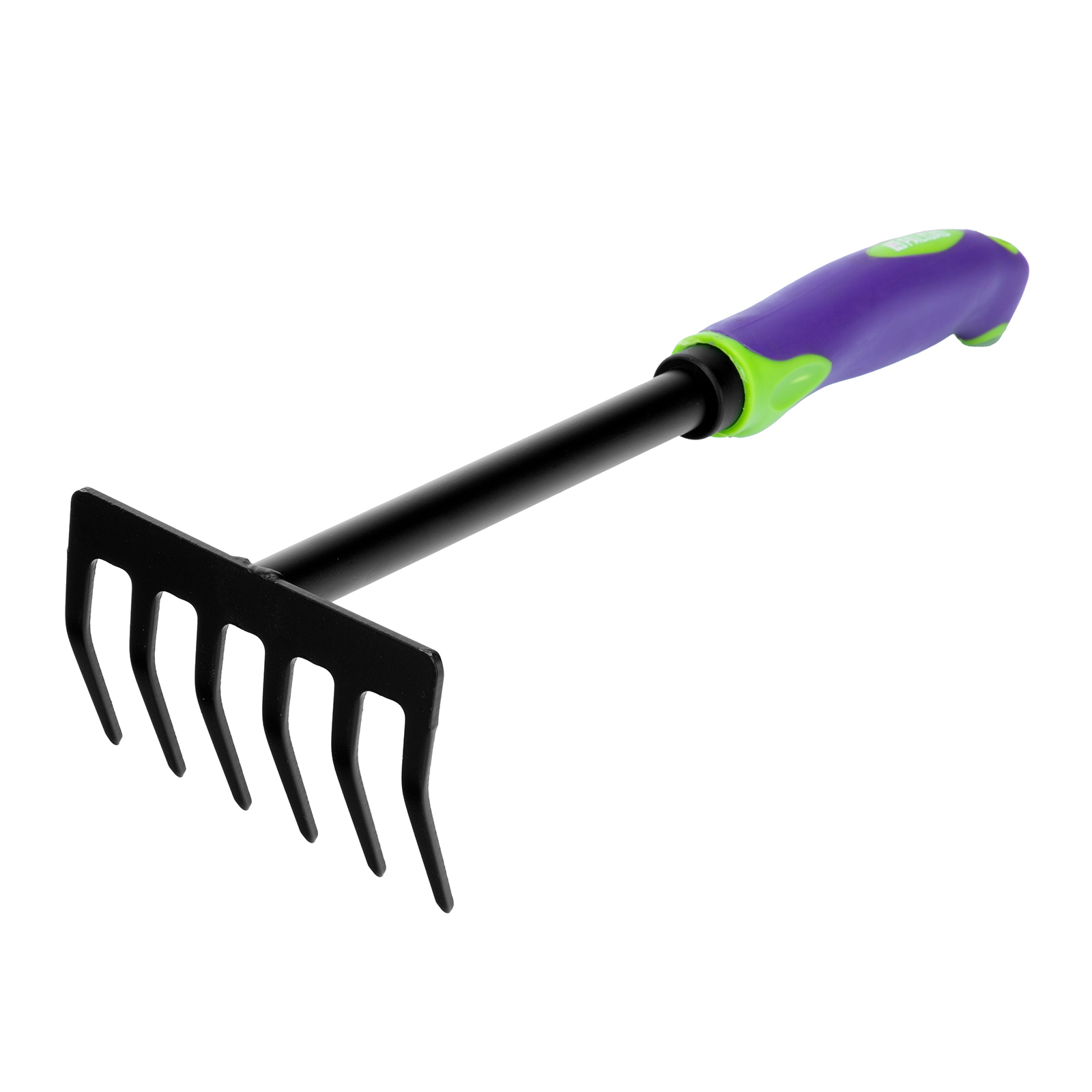 Грабли 6-зубые, 110х300 мм, стальные, обрезиненная эргономичная рукоятка, LSR1 Palisad (620617)