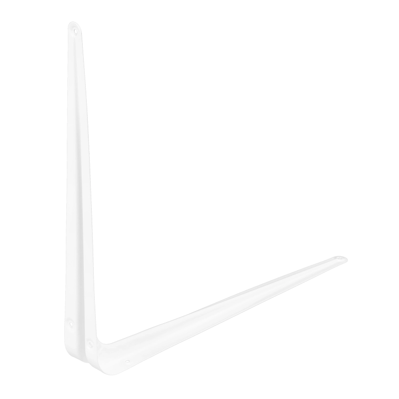 Кронштейн угловой с ребром, 400 х 450 мм, белый Сибртех (94020)