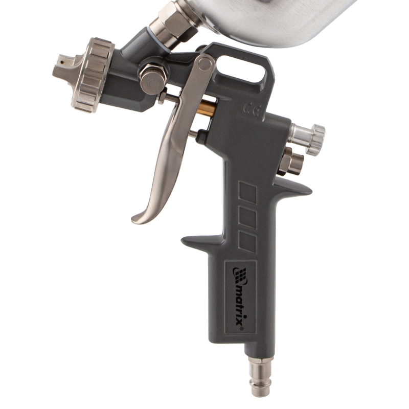 Краскораспылитель пневматический с верхним бачком V 1, 0 л, сопло D 1.2, 1.5 и 1.8 мм Matrix (57315)