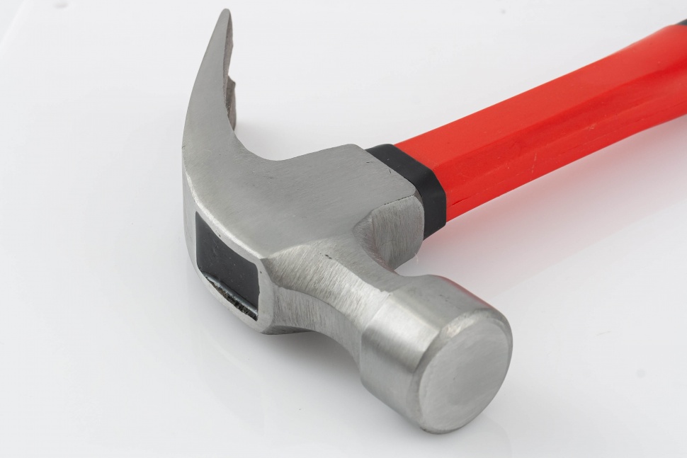 Молоток-гвоздодер, 700 г, боек 34 мм, фибергласовая обрезиненная рукоятка Matrix (10453)