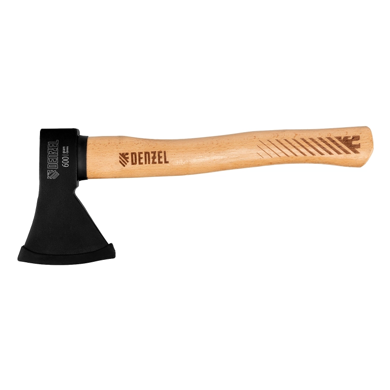 Топор, 600 г, кованый, буковое топорище Denzel (21631)