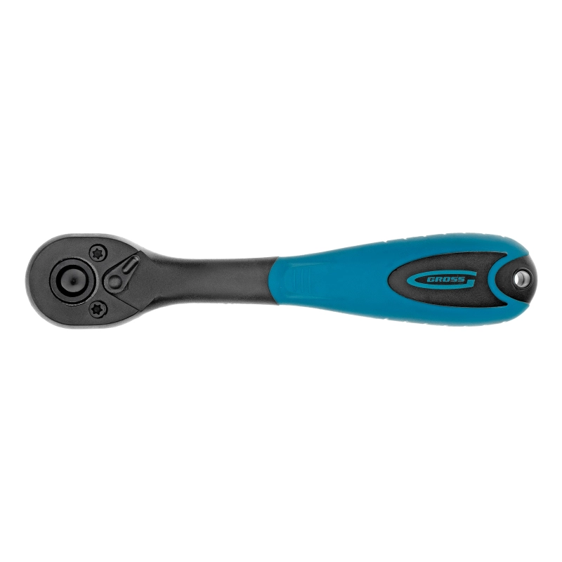 Ключ-трещотка 1/4", CrV, 72 зуба, с быстрым сбросом Gross (14086)