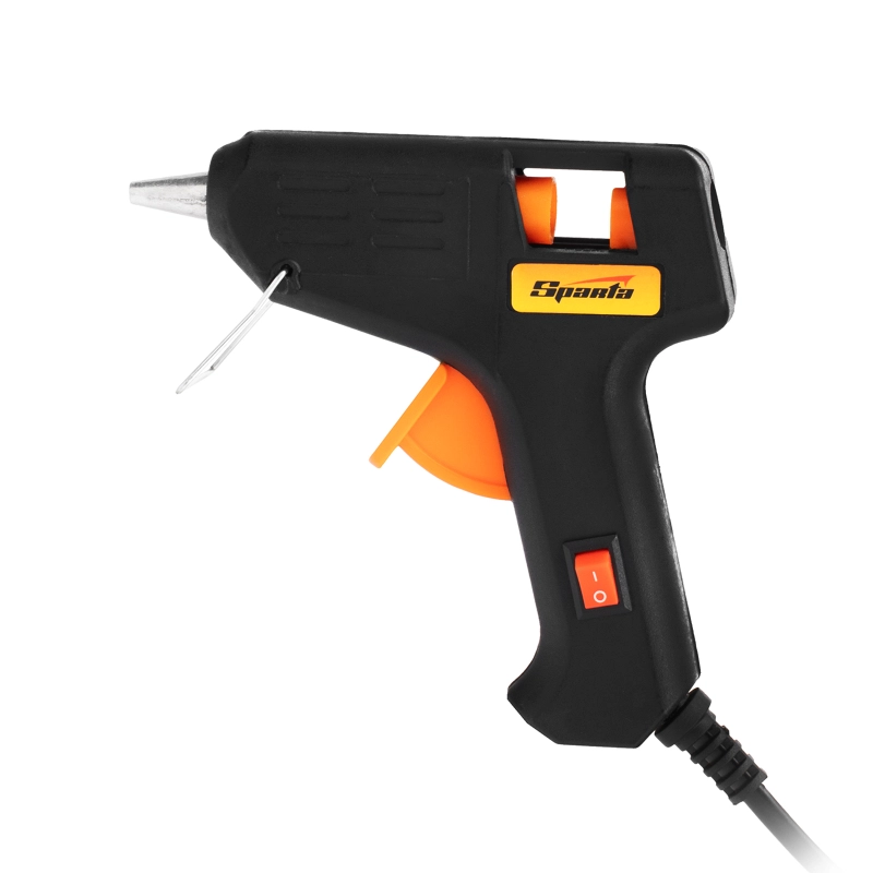 Набор клеевых пистолетов в кейсе, 7/11 мм, 20/100 Вт, 3/8 г/мин, выключатель Sparta (93038)