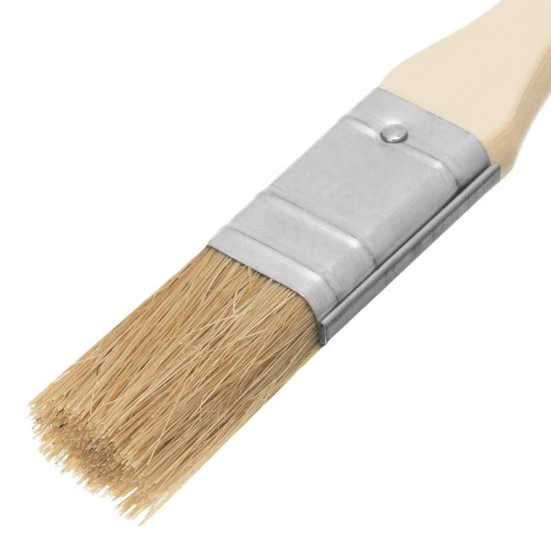 Кисть плоская "Стандарт" 3/4" (20 мм) натуральная щетина, деревянная ручка MTX (82515)