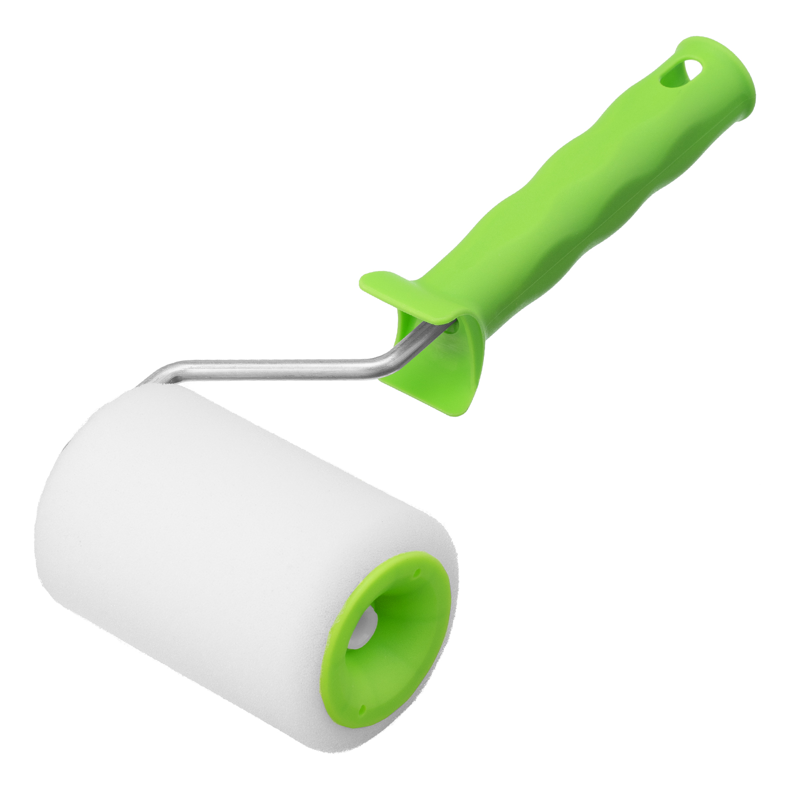 Валик "Поролон" с ручкой, 100 мм, D 48 мм, D ручки 6 мм Сибртех (80101)