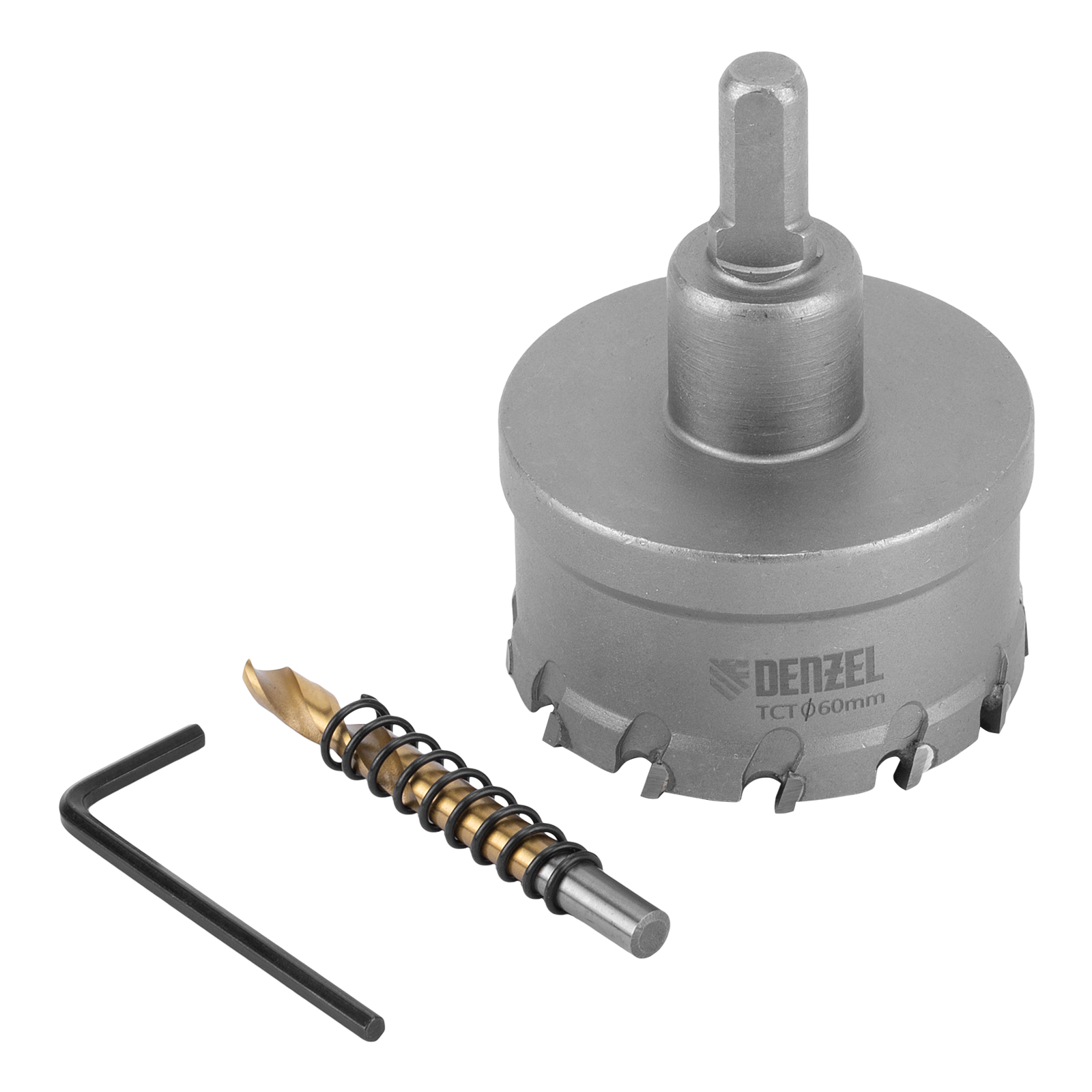 Коронка по металлу твердосплавная, 60 мм Denzel (724017)