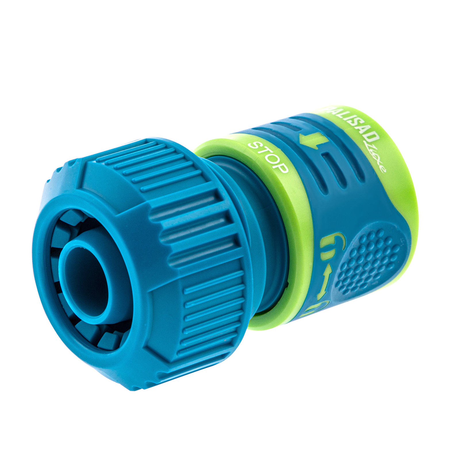 Соединитель для шланга 3/4, аквастоп, двухкомпонентный Palisad Luxe (66242)