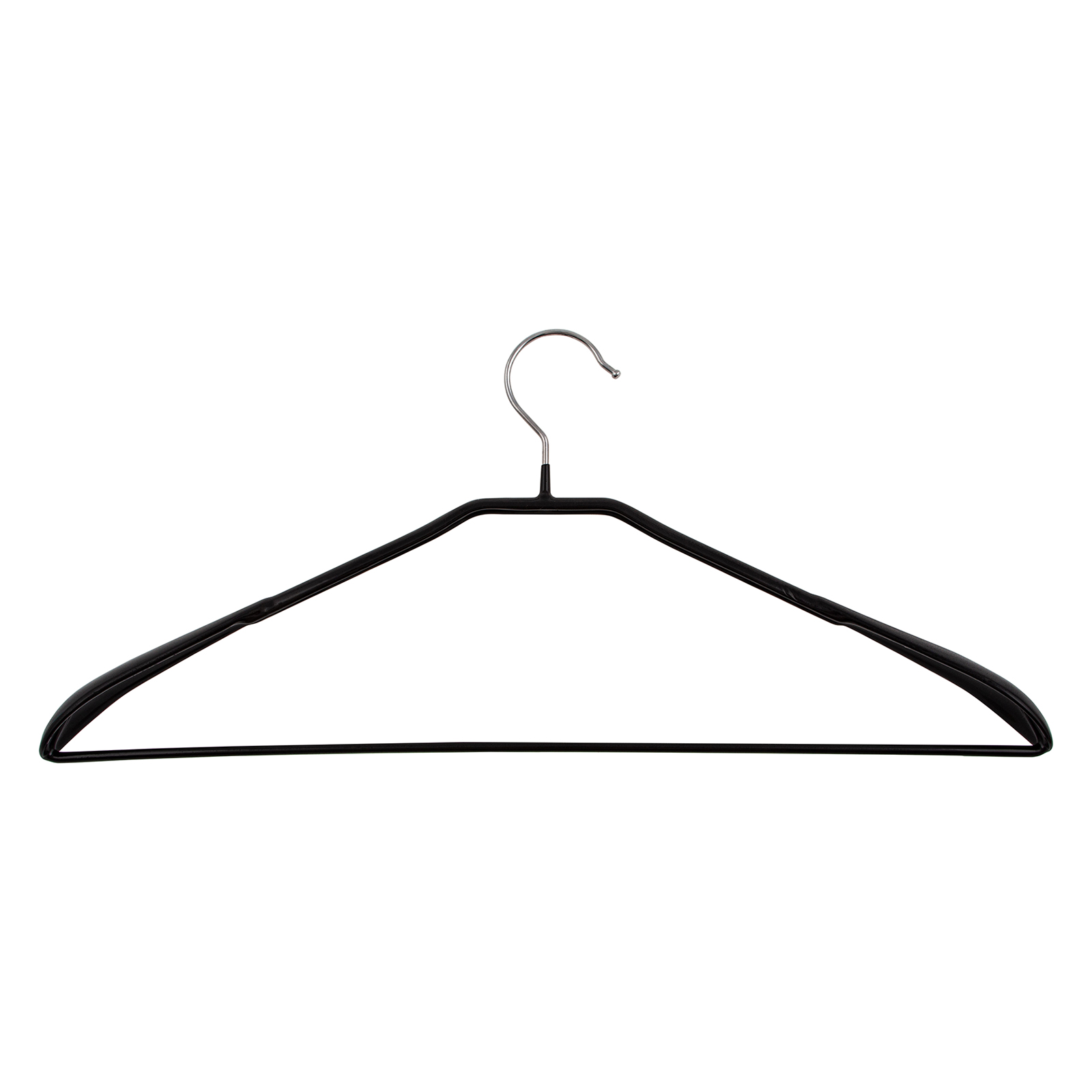 Вешалка металлическая для верхней одежды с прорезиненным противоскользящим покрытием 45 см, Home Palisad (929265)