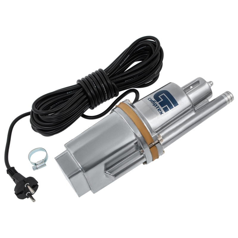 Вибрационный насос СВН300-10, верхний забор, 300 Вт, напор 75 м, 1200 л/ч, кабель 10 м Сибртех, 1200 л/ч (99301)