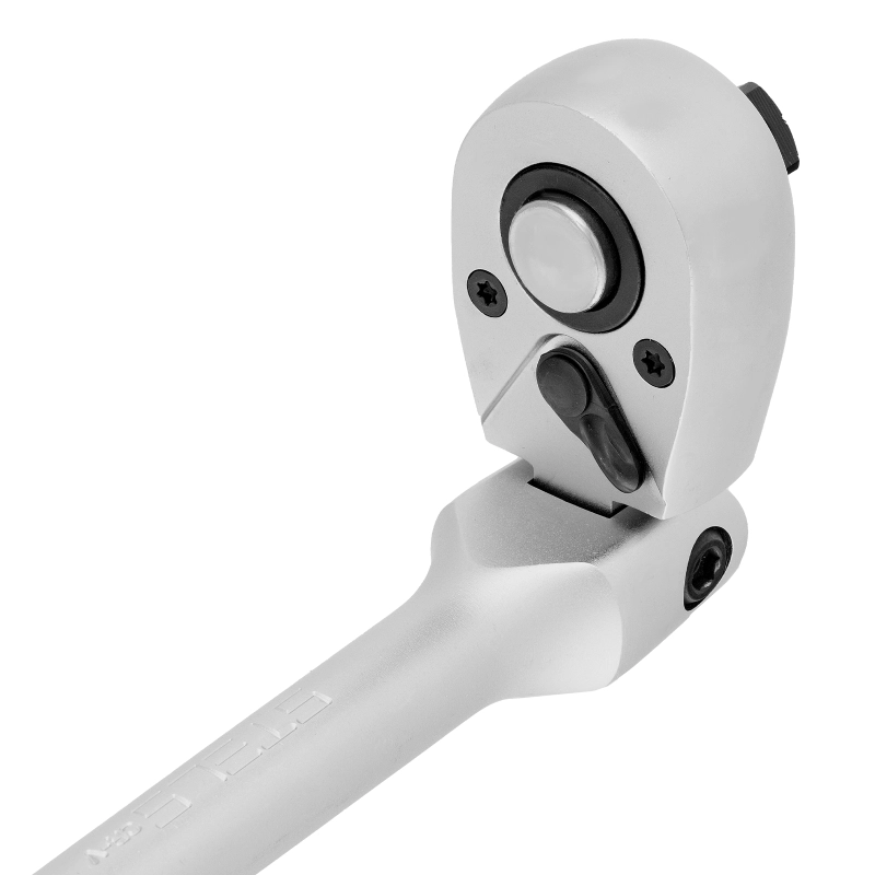 Ключ-трещотка шарнирный 1/2", СrV, 72 зуба, с быстрым сбросом, матовый хром Stels (14046)