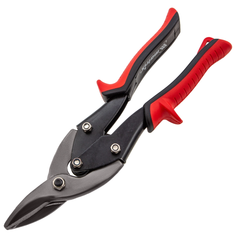 Ножницы по металлу, 250 мм, правые, обрезиненные рукоятки Matrix (78332)