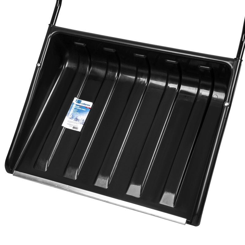 Движок для уборки снега пластиковый, 700х550х1470 мм, стальная рукоятка, Сибртех (61643)