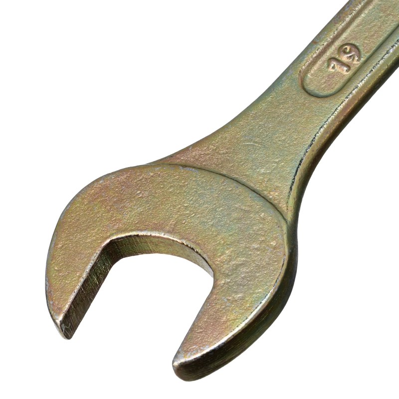 Ключ рожковый, 17 х 19 мм, желтый цинк Сибртех (14310)