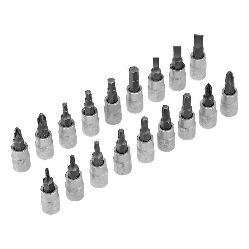 Набор инструментов 1/2", 1/4", CrV, 12 гранные головки, пластиковый кейс, 109 предмета Stels (14122)