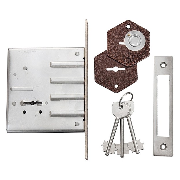 Замок врезной ЗВ-3, сувальдный Сибртех (91668)