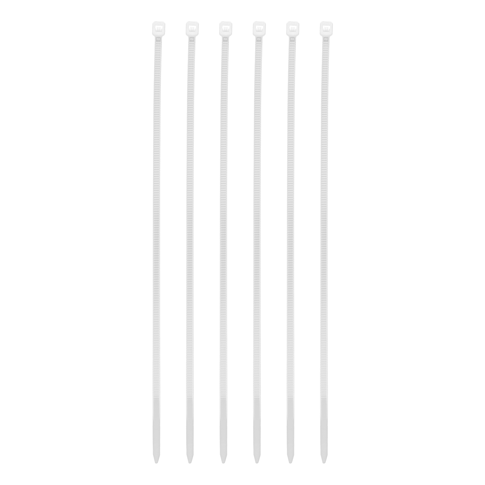 Хомуты, 150 x 2.5 мм, пластиковые, белые, 100 шт Сибртех (45519)