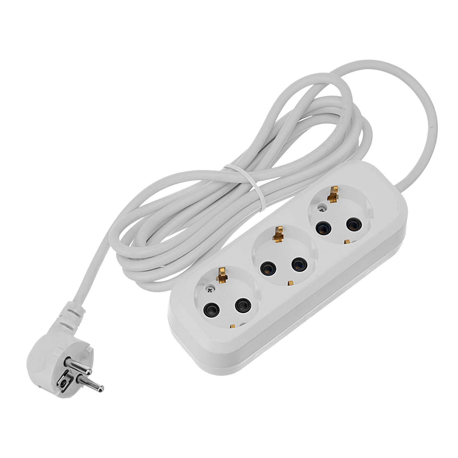 Удлинитель бытовой 3 м, 10A, тип УХз10, с заземлением, 3 розетки Сибртех (96066)