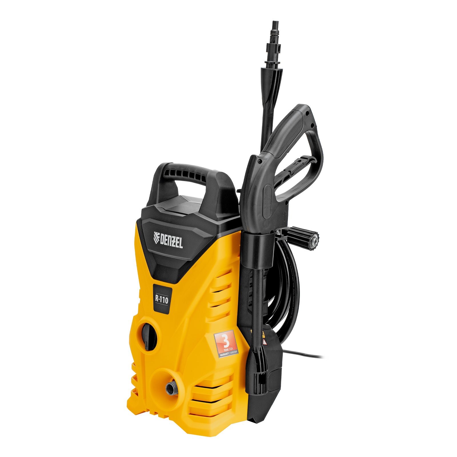 Моечная машина высокого давления R-110, 1500 Вт, 110 бар, 5,7 л/мин, переносная Denzel (58232)