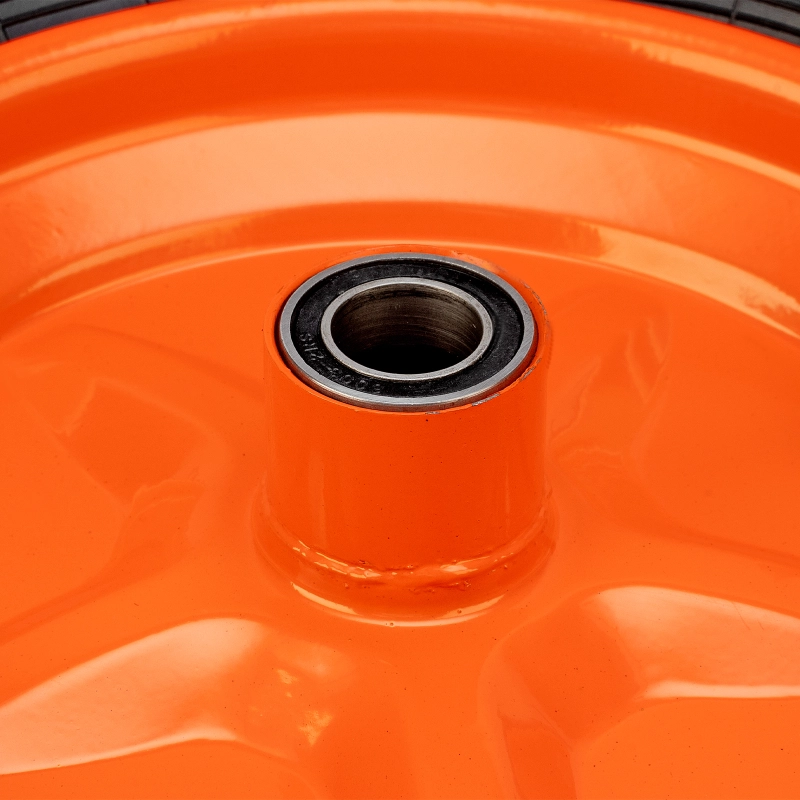 Колесо пневматическое усиленное, шина 8PR, 4.00-8 D400 мм, внутренний диаметр подшипника 20 мм, длина оси 90 мм Palisad (69081)