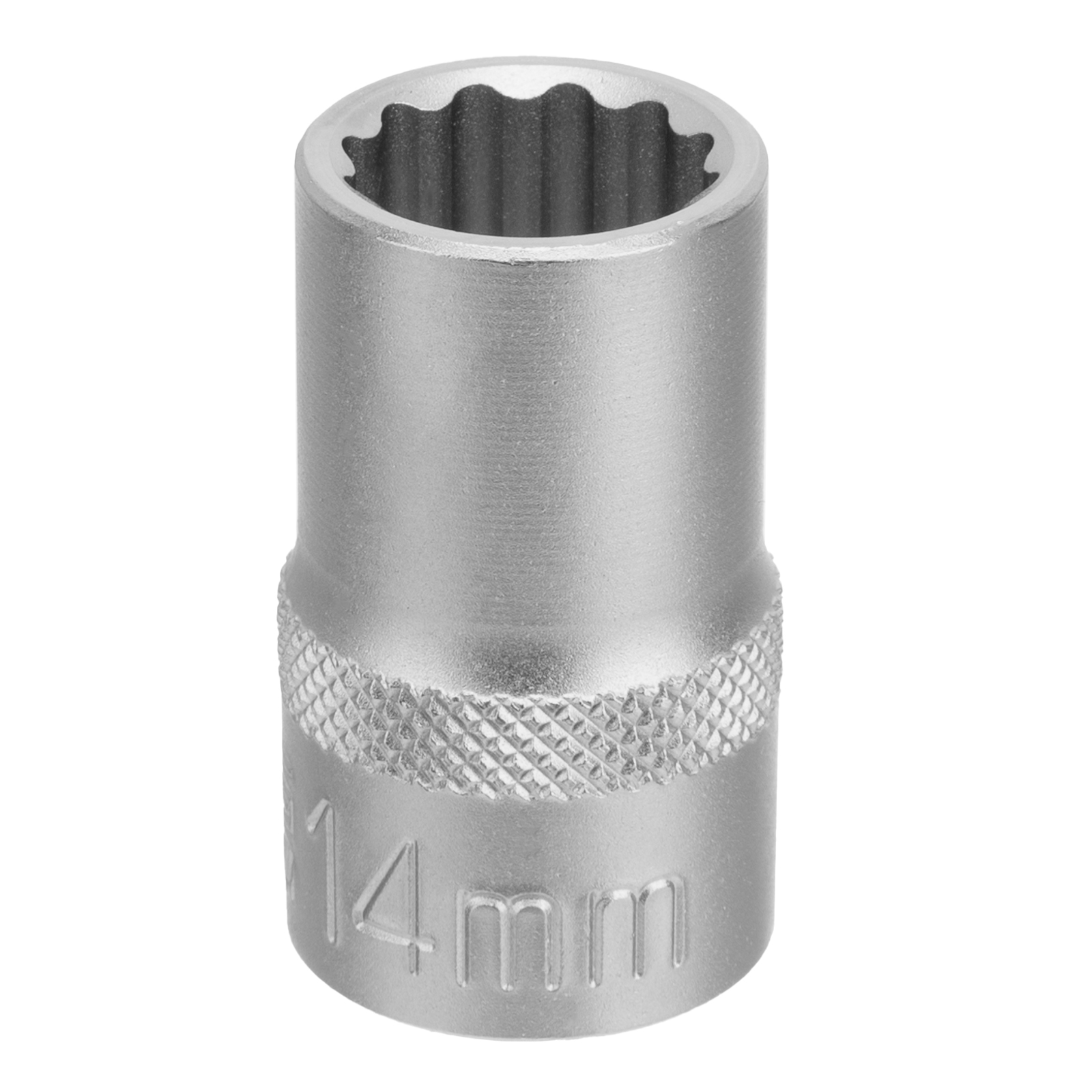 Головка торцевая, 14 мм, двенадцатигранная, CrV, под квадрат 1/2, хромированная Stels (13659)