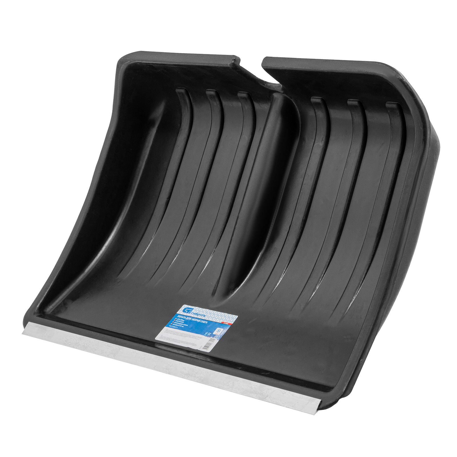 Лопата для уборки снега пластиковая, 475 х 355 мм, без черенка, Сибртех (61464)