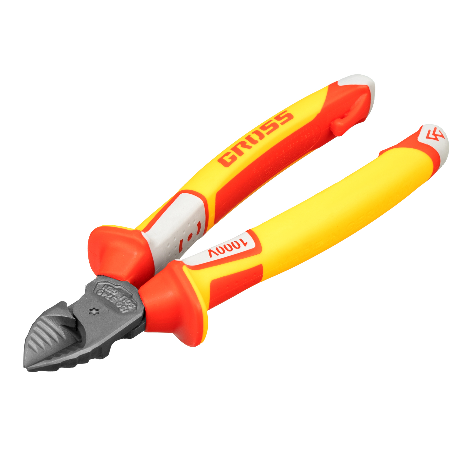 Бокорезы, диэлектрические рукоятки, до 1000 В, трехкомпонентные рукоятки, 180 мм Gross (17582)