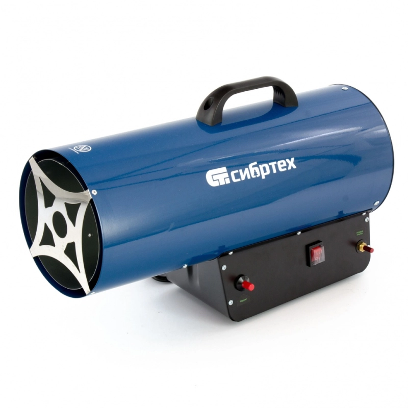 Газовая тепловая пушка СТГ-50, 50 кВт, 1400 м3/ч, пропан-бутан Сибртех (96454)