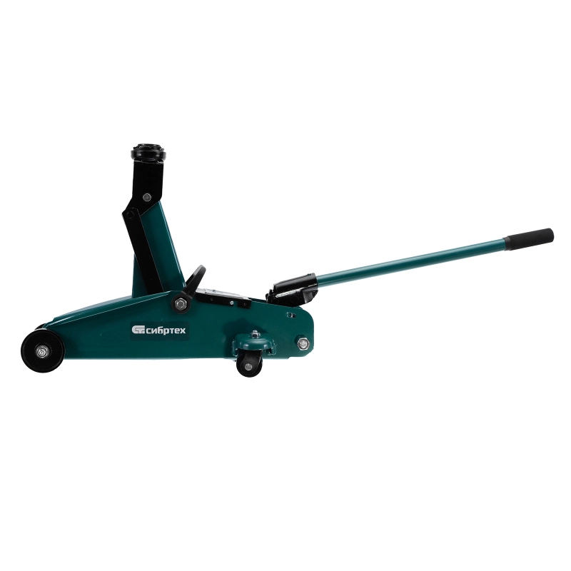 Домкрат гидравлический подкатной, 2 т, 127-330 мм, в пласт. кейсе Сибртех (50833)