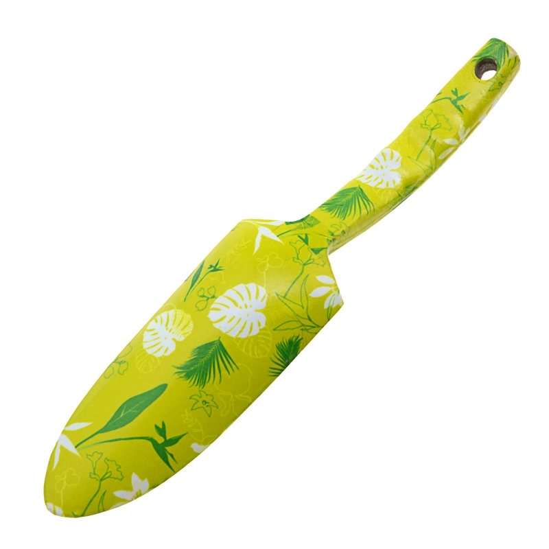 Совок цельнометаллический алюминиевый узкий, Flower Lime, Palisad (62001)