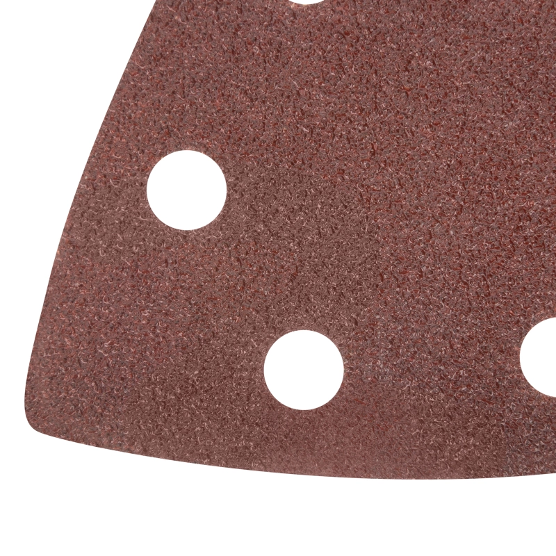 Треугольник абразивный на ворсовой подложке под "липучку", перфорированный, P 40, 93 мм, 5 шт Matrix (73857)
