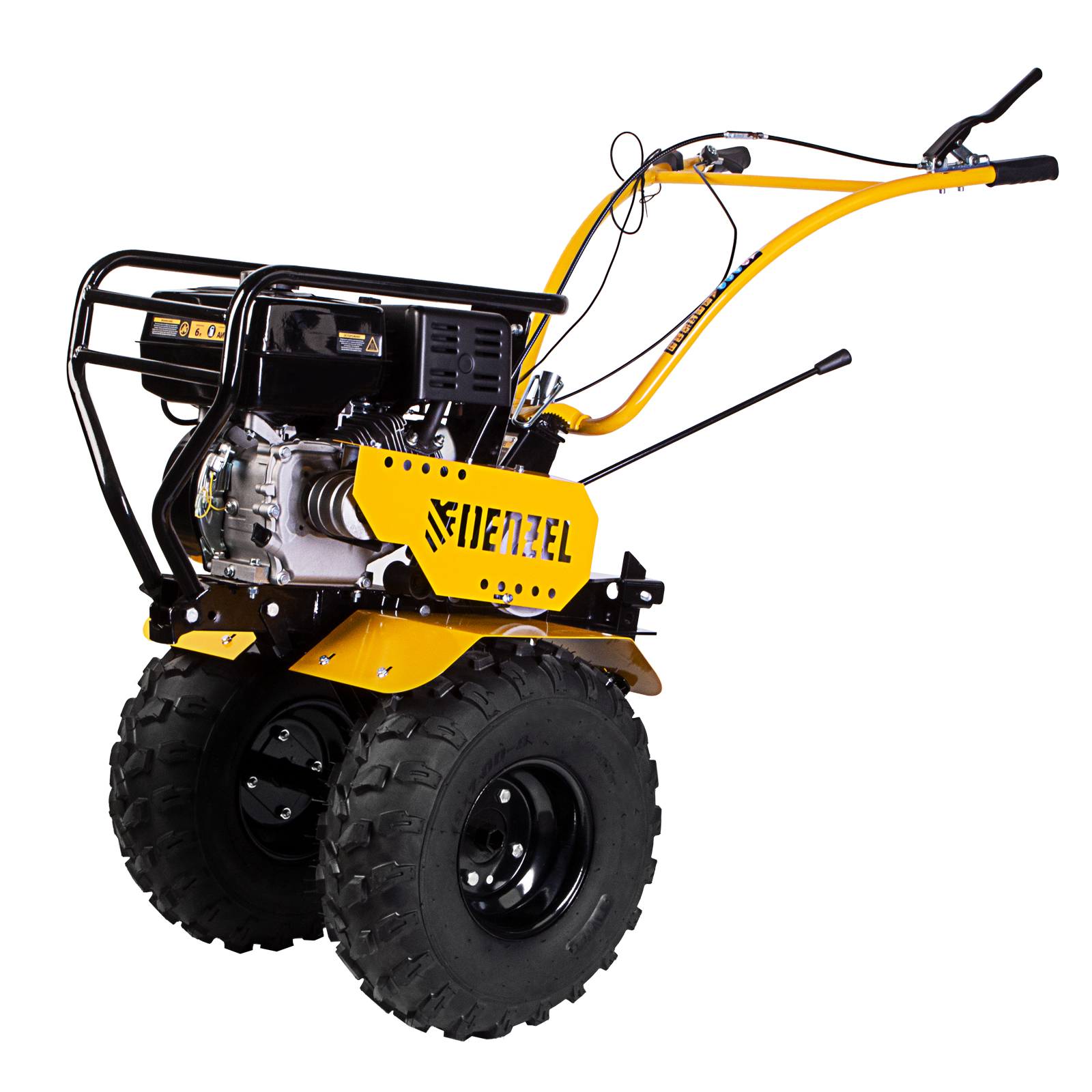 Мотоблок DPT-370-PRO, 7 л.с, ременное сцепление, ширина 90 см, глубина 35 см, фрез 3 х 4, ШОМ, передачи 4В/2Н Denzel (56404)