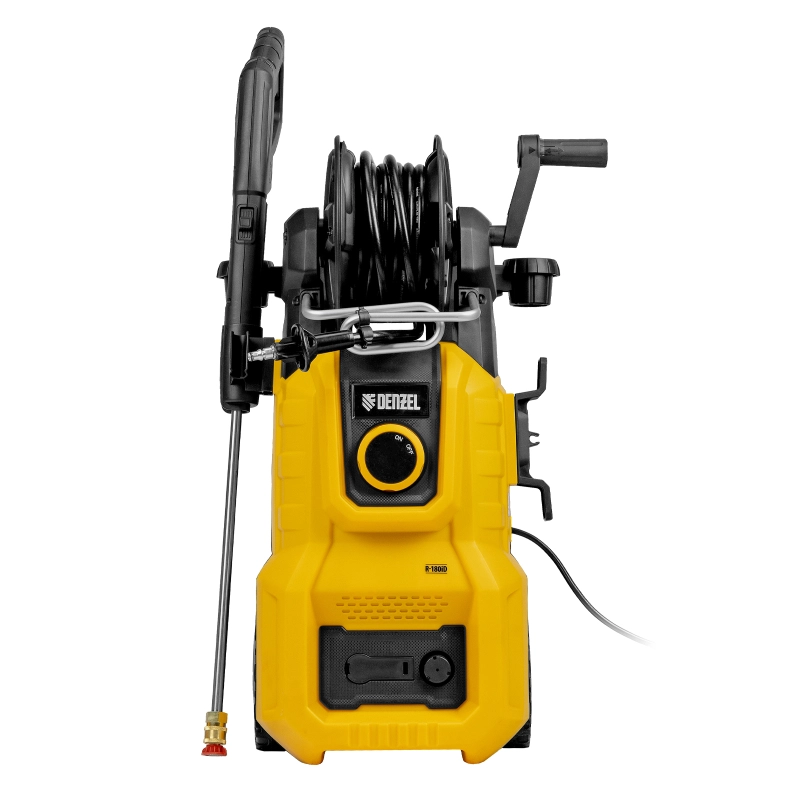Моечная машина высокого давления R-180iD, 2000 Вт, 180 бар, 420 л/ч, асинх. двиг., бараб.// Denzel (58266)